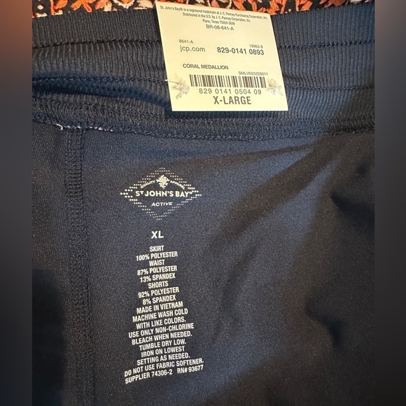 ST JOHN'S BAY Skort WOMEN'S active skirt, sz XL, NWT $32 pockets - Picture 5 of 5